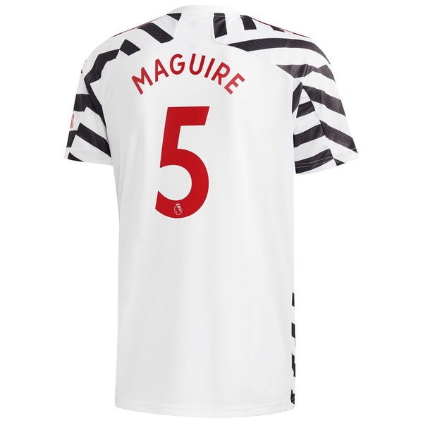 Camiseta Manchester United NO.5 Maguire Tercera equipo 2020-2021 Blanco